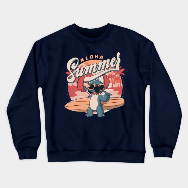 Aloha Summer Crewneck Sweatshirt by eduely